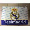 Decoración de bandera con emblema de equipo de fútbol Barcelona Chelsea AC Paris Argentina Selección nacional bandera de la Copa del Mundo regalo