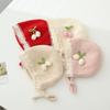 Gorros de Bebé Estilo Otoño e Invierno para Bebés Pequeños, Elegantes Gorros de Encaje para Bebés Niña, Gorros de Lana Cálidos con Protección para las Orejas de Pequeña Princesa