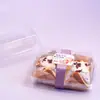 Caja de Embalaje Transparente para Pasteles de Durazno, Caja para Pasteles Chinos, Pastel de Nueces, Pastel de Esposa, Galletas de Hojaldre Pequeñas, Caja para Llevar de Horneado