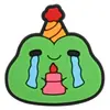 Charms de Sapato Crocs Removíveis de Sapo Triste para Sapato Fivelas de Sapato Decoração de Borracha Macia em PVC Acessórios Criativos para Chaveiro DIY