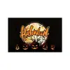 Tela de Fondo para Decoración de Halloween Bandera de Jardín Pancarta Pareados Día de Muertos Suministros para Fiesta en Bar Personalización de Banderas