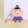 Chaveiro de PVC Personalizável em Estoque Transfronteiriço, Pingente de Mochila de Boneco Cartoon 3D de Silicone, Pequenos Presentes Criativos