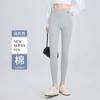 Leggings de Algodón Acanalado de Cintura Alta para Adelgazar Abdomen Primavera y Otoño Ropa Exterior para Mujer Elástico Grande Sin Marcas Boca de Pie Talla Extra Pantalones Barbie
