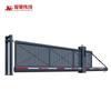 Puerta colgante eléctrica de aleación de aluminio, puerta industrial inteligente, puerta corrediza lineal sin rieles, puerta telescópica suspendida para patio de fábrica.