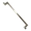 Manija Simple para Puerta de Vidrio, Manija de Tubo Cuadrado de Acero Inoxidable, Manija para Puerta Corredera de Cocina, Manija Negra Cepillada de Cuatro Curvas