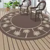 Novo Tapete Redondo com Flores Amazon Sala de Estar Tapete para Mesa de Centro Quarto Manta Fácil de Cuidar ao Lado da Cama Tapete para Berço Externo