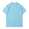 100% algodón, camiseta de algodón puro de peso pesado 300G, corte holgado, color liso, estilo básico, de manga corta, extragrande, unisex, moderna