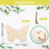 Nuevos 10 piezas adornos de Navidad de madera DIY etiquetas de madera en blanco sin terminar para pintar