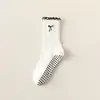 Calcetines de Yoga Antideslizantes para Mujer, Calcetines de Media Pantorrilla, Calcetines de Pilates, Calcetines Deportivos Profesionales para Piso de Mujer, Calcetines para Piso de Fitness en Interiores