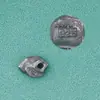Plata de Ley S925 Espaciador Viejo Personalizado Patrón de Meteorito Espaciador Asimétrico Cuentas Espaciadoras Pulsera DIY Accesorios de Plata