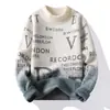 Nuevo recomendado Moda Distintivo Suéter de Punto Bordado con Cuello Alto Falso de Visón
