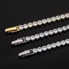 Pulseras de Cristal de Zirconia con Diamantes Completos para Hombres y Mujeres, Joyería Versátil Brillante para Regalo de Mujer, Joyería Transfronteriza Pulseras Tenis