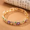 Pulsera de Aleación Hueca Pintada Estilo Étnico Cloisonné Retro Nuevo Transfronteriza Europea y Americana para Mujer Joyería de Nicho de Alta Gama