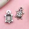 Comercio exterior superventas Plata tibetana animal mariposa tortuga aleación joyería colgante hecho a mano DIY collar pulsera colgante accesorios