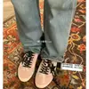 Zapatos de Entrenamiento Alemanes Auténticos de Cuero Estilo Mamá de Uva para Mujer, Nuevo Modelo Primavera 2026, Aumento de Altura de 6cm, Zapatos Retro Versátiles Casuales Forrest Gump