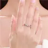 Anillo Pareja Candy Seiko Anillo de Pareja con Diamantes para Hombre y Mujer Anillo Abierto de Moda Entrelazado Moebius Ins