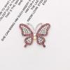 Nuevos Accesorios DIY para Fundas de Teléfono Móvil, Accesorios Coloridos Hechos a Mano con Diamantes Completos, Broche de Mariposa Incrustado con Diamantes, Materiales de Decoración para Hebillas de Zapatos