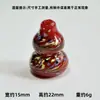 Contas de Vidro Feitas à Mão em Forma de Cabaça, Vaso com Contas, Acessórios Transparentes com Contas, Pulseira de Contas, Pingente, Artesanato em Vidro de Zibo, Vestuário