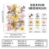 Materiales para manualidades con flores secas en relieve, marcapáginas para niños, pétalos de flores reales, calcomanías de maquillaje, especímenes de plantas, decoraciones de flores prensadas para resina