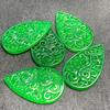 Grande gota de água 50mm Malay Jade oco Ruyi padrão pingente DIY acessórios brincos pingente de jade Acessórios Atacado