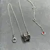 Colar de Cerâmica Branca de Alta Qualidade para Mulheres, Corrente Clavicular de Luxo Leve com Pingente de Cintura Pequena Banhado a Ouro Rosa 18K, Versátil e Sofisticado