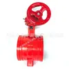Válvula borboleta com ranhura manual Aubayin turbina D381X-16Q válvula borboleta tipo wafer ferro fundido vedação macia válvula de incêndio