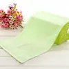 Toalha Pequena Macia Absorvente Cor Sólida de Fibra de Bambu para Bebês e Crianças Toalha Pequena Longa para Bebê Toalha Infantil de Fibra de Bambu com Carvão Toalha Infantil Toalha de Travesseiro Infantil