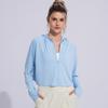 Roupa Feminina de Verão de Seda Gelo para Proteção Solar Respirável Leve Jaqueta Anti-UV Top Esportivo Solto para Exterior D16002