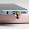 Tapón de Polvo para Teléfono Móvil de Acrílico Plano de Color Sólido para Pájaros Transfronterizo Nuevo
