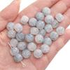10 cuentas de jade teñidas al agua de imitación de vidrio de 8 mm, cuentas de muelle rotas, cuentas de cuentas, pulseras hechas a mano, accesorios de joyería, material al por mayor