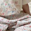Nuevo Conjunto Primavera/Verano 2026 para Niñas: Camiseta de Manga Corta y Pantalones Casuales con Estampado de Dibujos Animados Estilo Coreano para Niñas Pequeñas