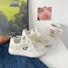 Zapatos blancos originales Beier para mujer, otoño e invierno, nueva moda nacional, zapatos de panda, versátiles para estudiantes, zapatillas deportivas, zapatos casuales tipo skate