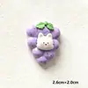 Nuevos Accesorios de Resina DIY de Dibujos Animados de Animales y Frutas Pegamento de Crema Pequeño Pasadores para el Cabello Funda de Teléfono Hebilla de Zapato Llavero
