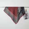 Bufanda de Seda Imitación Terciopelo para Mujer, Estilo Retro Nuevo, Estampado Patchwork, Rejuvenecedora, Doble Cara, Color Diferente, Bufanda Cuadrada Grande, Toalla de Playa para Viaje, Protección Solar