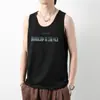 Chaleco para Hombre 2026 Estilo Nuevo Algodón Puro Sin Mangas Camiseta de Verano Deportivo Camiseta sin Mangas Algodón Completo Tirante Ancho Camiseta Interior