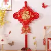 Colgante de nudo chino para Año Nuevo, decoración de character "Fu" roja de alta gama para la sala de estar, inauguración de casa, puerta de entrada y decoración del hogar para la buena fortuna y el ambiente festivo