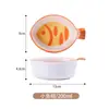 Vajilla Infantil Hill Color Gato Caja de Regalo Set para Mamá y Bebé Plato Dividido Bol para Comida de Bebé Grado Alimenticio