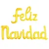Balão Espanhol Feilznavidad Unido Feliz Natal Balão Espanhol Filme de Alumínio Decoração de Natal