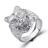 Venta caliente anillo de cabeza de lobo retro punk transfronterizo accesorios anillo creativo de moda anillo de cabeza de lobo dominante