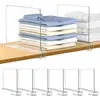 Painel de Roupas Transfronteiriço Acrílico Transparente Divisória de Guarda-Roupa Gabinete de Organização Defletor de Roupas Estante de Livros Prateleira de Armazenamento
