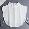 Cuello alto blanco cuello falso súper combinable verano mujer camisa de alta gama base suéter decorativo moda cuello falso