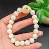 Pulsera de Semilla de Bodhi Natural Pulsera de Cuentas Redondas de Raíz de Bodhi Joyería Pulsera Multitesoro Degradada Tendencia Nacional Precio de Fábrica Venta al por Mayor