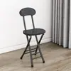 Silla taburete redondo plegable para uso en casa, balcón, silla blanda para escritorio simple, taburete pequeño portátil plegable para dormitorio