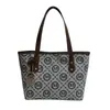 Bolsa Tote Grande Estampada 2026 para Mulheres Moda Retrô Tendência para o Dia a Dia Bolsinha de Ombro Único Texturizada de Mão