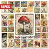 Compra directa transfronteriza de 50 pegatinas estilo sello vintage con animales y plantas de cuentos de hadas para decoración creativa de álbumes de recortes impermeables DIY