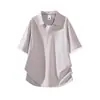 Camiseta de Manga Corta para Hombre Pengyun, Diseño Retro, Bloques de Color, Falso Dos Piezas, Verano, Exterior, Viajes, Casual, Deportes