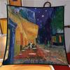 Bufanda Cuadrada Grande Artística Estilo Pintura al Óleo de Van Gogh Nueva Bufanda de Seda Twill de 90 cm Bufanda Decorativa con Borde Hecho a Mano Bufanda