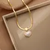 Venta caliente transfronteriza collar de acero de titanio de lujo ligero para todo el cuerpo, personalidad de mujer, moda, chapado en oro de 18 quilates, cadena de clavícula, joyería que no se decolora