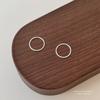 Aretes de Plata Esterlina S999 Estilo Minimalista Estilo Coreano Aretes Simples Versátiles de Plata para Pies para Mujer Aretes de Argolla Lisos Exquisitos Estilo Frío para Hombre