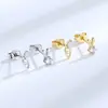 Aretes Asimétricos de Conejo y Zanahoria para Mujer, Aretes Pequeños y Sencillos, Nuevo Estilo de Moda 2022, No Necesitas Quitártelos al Dormir, Súper Lindos para Estudiantes